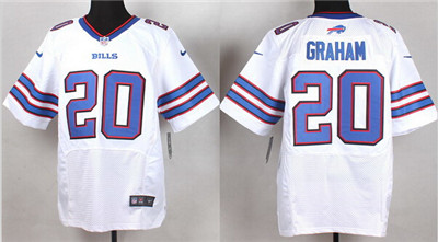 Men's Buffalo Bills #20 Corey Graham Nike White Elite Stitched Jersey