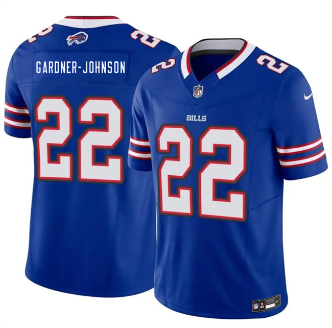 Men's Buffalo Bills #22 C.J. Gardner-Johnson Blue 2026 F.U.S.E. Vapor Untouchable Limited Stitched Football Jersey
