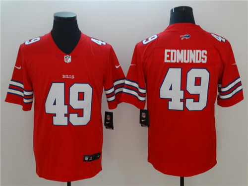 Men's Buffalo Bills #49 Tremaine Edmunds Nike Red Alternate Game Football Stitched Jersey