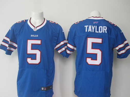 Men's Buffalo Bills #5 Tyrod Taylor Royal Blue Team Color NFL Nike Elite Stitched Jersey