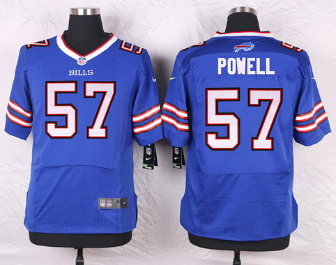 Men's Buffalo Bills #57 Ty Powell Royal Blue Team Color NFL Nike Elite Stitched Jersey