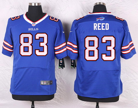 Men's Buffalo Bills #83 Andre Reed Nike Light Blue Elite Stitched Jersey