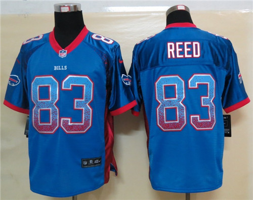 Men's Buffalo Bills #83 Reed Nike Drift Fashion Blue Elite Stitched Jerseys
