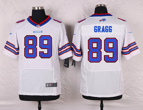 Men's Buffalo Bills #88 Marquise Goodwin White Road NFL Nike Elite Stitched  Jersey