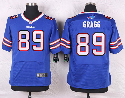 Men's Buffalo Bills #89 Chris Gragg Royal Blue Team Color NFL Nike Elite Stitched Jersey