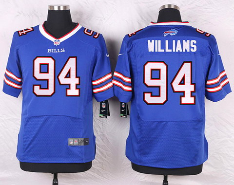 Men's Buffalo Bills #94 Mario Williams Light Blue Nik Elite Stitched Jersey