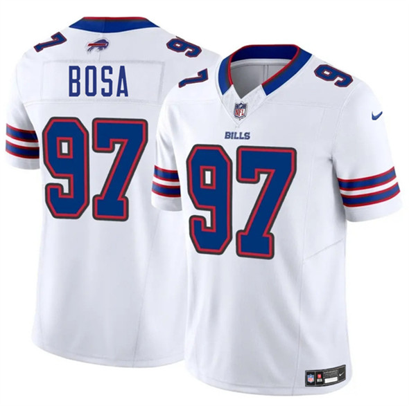 Men's Buffalo Bills #97 Joey Bosa White 2025 F.U.S.E. Vapor Untouchable Limited Football Stitched Jersey