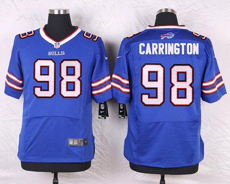 Men's Buffalo Bills #98 Alex Carrington Royal Blue Team Color NFL Nike Elite Stitched Jersey