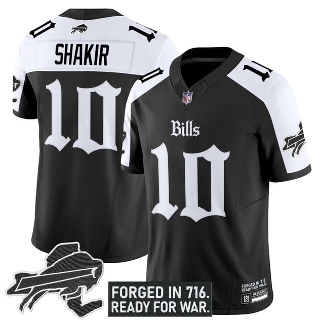 Men's Buffalo Bills 'Gothic Cold Front Edition' Vapor Limited Jersey - All Stitched Alternate Khalil Shakir
