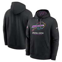 Men's Buffalo Bills Black 2024 Crucial Catch Club Pullover Hoodie