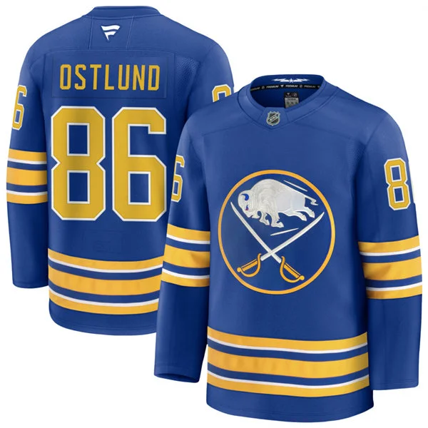 Men's Buffalo Sabres #86 Noah Ostlund Fanatics Royal Home Premium Jersey 
