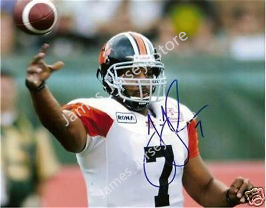 Men's CFL BC Lions Custom Home White Football Jerseys