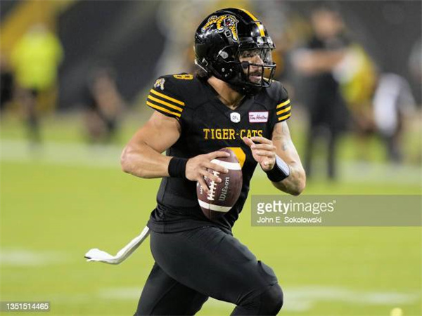 Men's CFL Hamilton Tiger-Cats Customize New Era Home Black Football Jersey