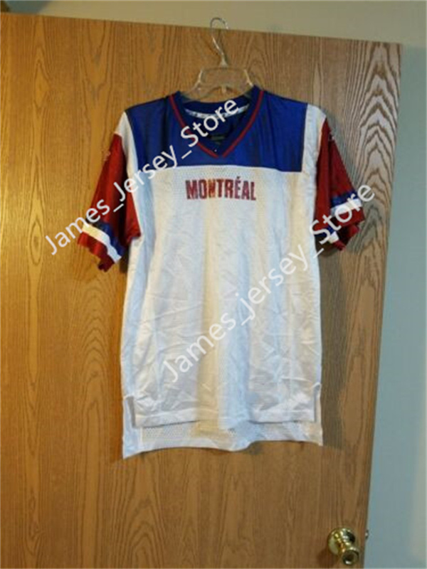 Men's CFL Montreal Alouettes Custom White Away Football Jerseys