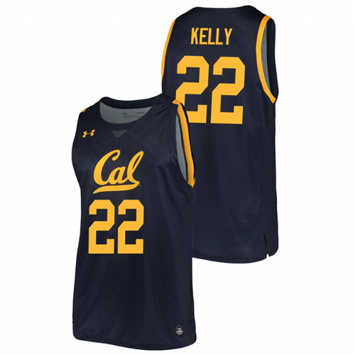 Men's California Golden Bears Andre Kelly 2019-20 College Basketball Jersey Navy