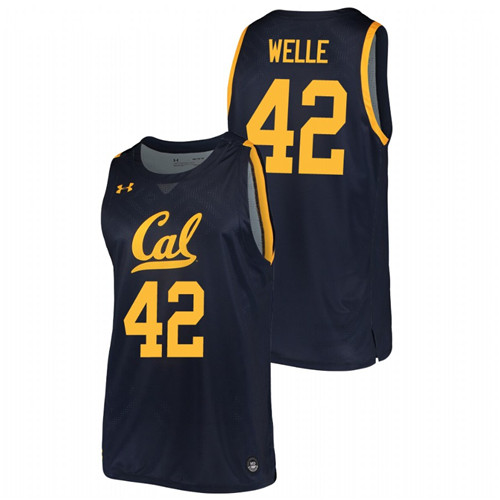 Men's California Golden Bears Blake Welle 2019-20 College Basketball Jersey Navy