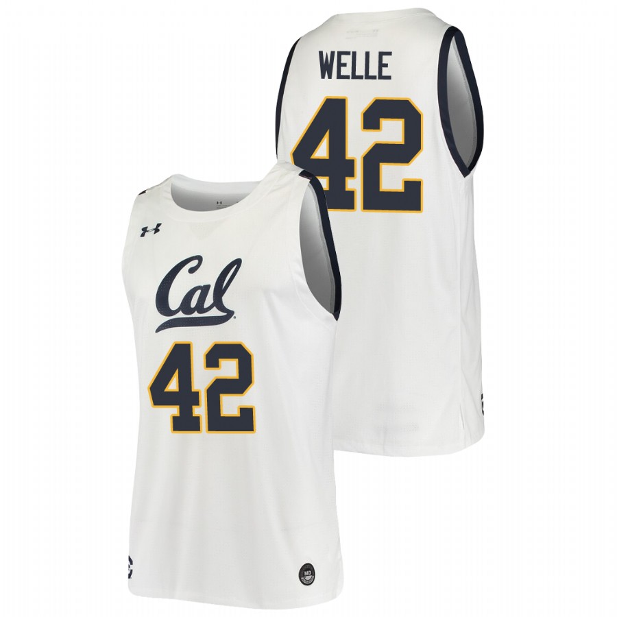 Men's California Golden Bears Blake Welle 2019-20 College Basketball Jersey White