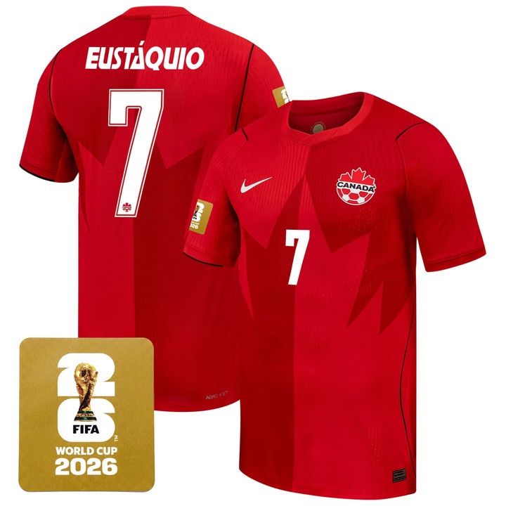 Men's Canada 2026 World Cup National Team Jersey RED #7 STEPHEN EUSTAQUIO