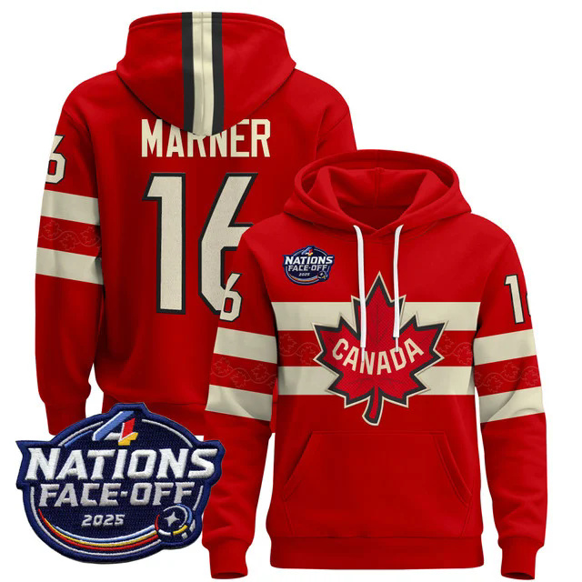 Men's Canada 4 Nations Face-Off 2025 Pullover Hoodie #16 MARNER.webp