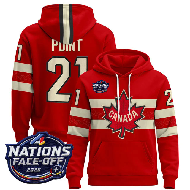 Men's Canada 4 Nations Face-Off 2025 Pullover Hoodie #21 POINT.webp