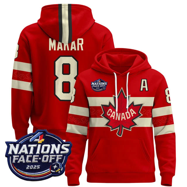 Men's Canada 4 Nations Face-Off 2025 Pullover Hoodie #8 MAKAR.webp