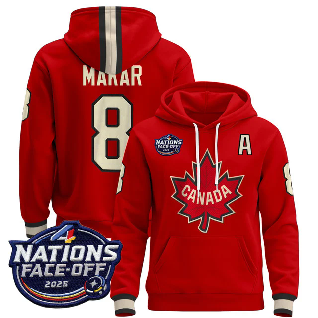 Men's Canada 4 Nations Face-Off 2025 Pullover Hoodie #8 MAKAR.webp