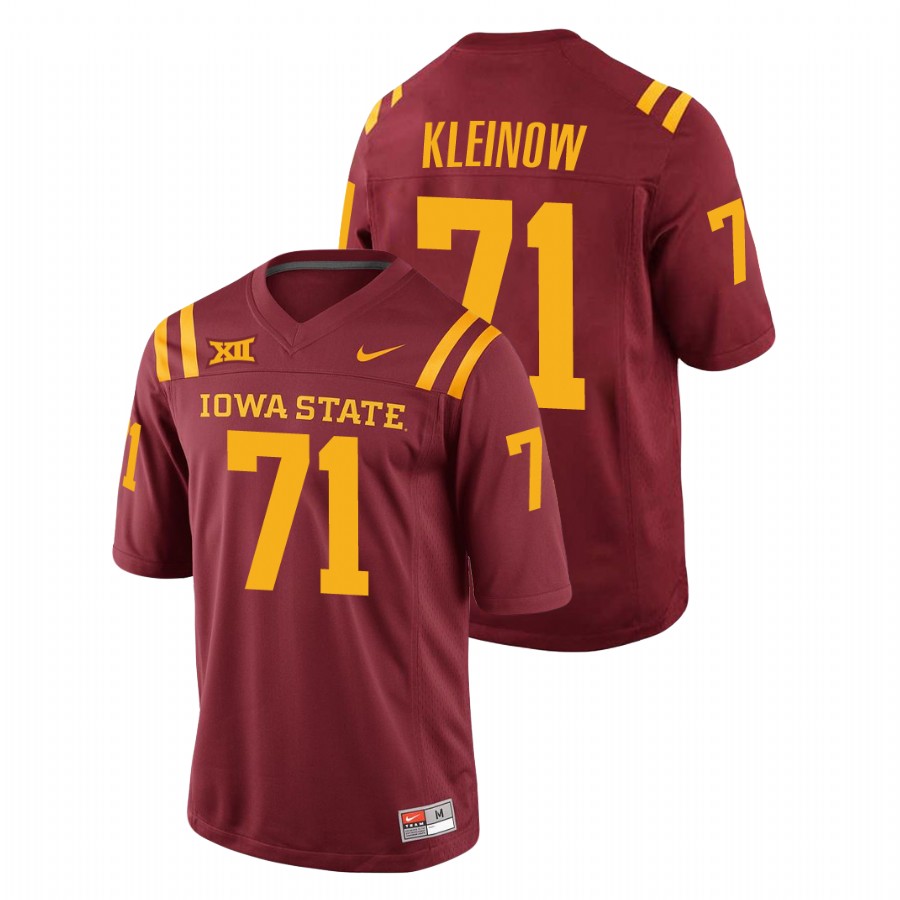 Men's Cardinal Iowa State Cyclones Alex Kleinow College Football Replica Jersey