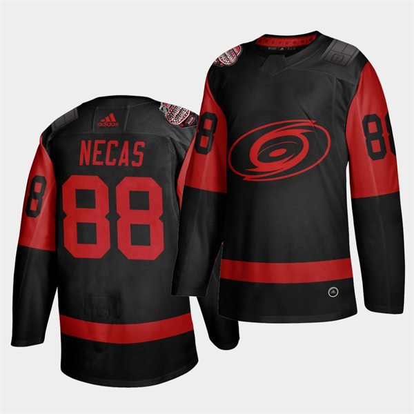 Men's Carolina Hurricanes #88 Martin Necas 2021 Stadium Series Jersey Adidas Black Stitched