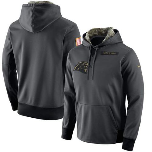 Men's Carolina Panthers Nike Anthracite Salute to Service Player