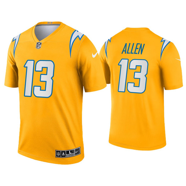 Men's Chargers #13 Keenan Allen Inverted Legend Gold Jersey