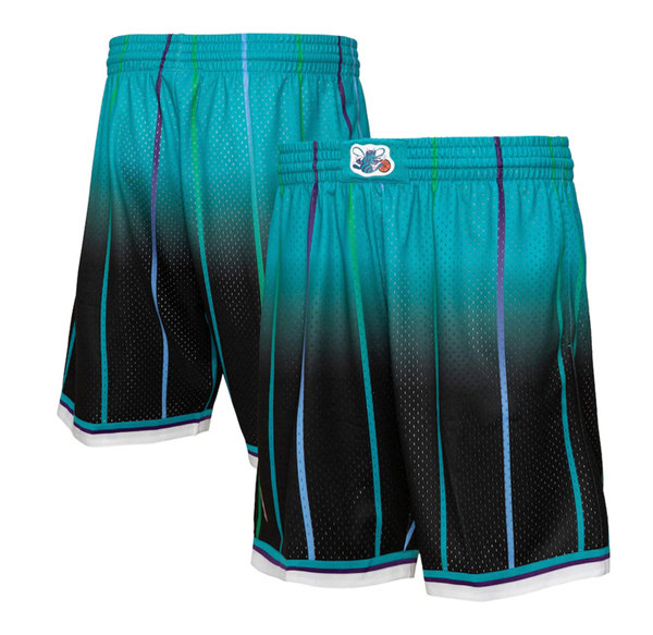 Men's Charlotte Hornets Teal Black Shorts (Run Small)