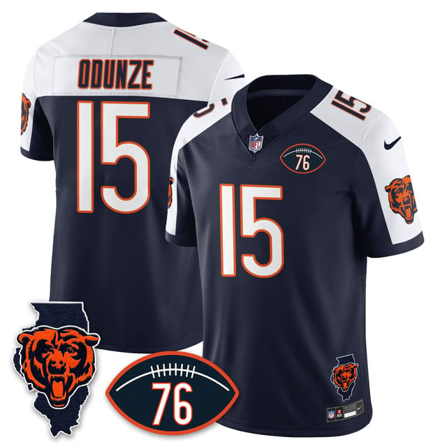 Men's Chicago Bears Honor Steve McMichael Jersey #15 ROME ODUNZE