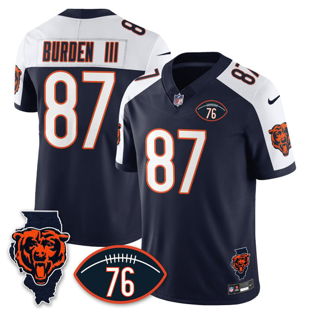 Men's Chicago Bears Honor Steve McMichael Jersey #87 LUTHER BURDEN III