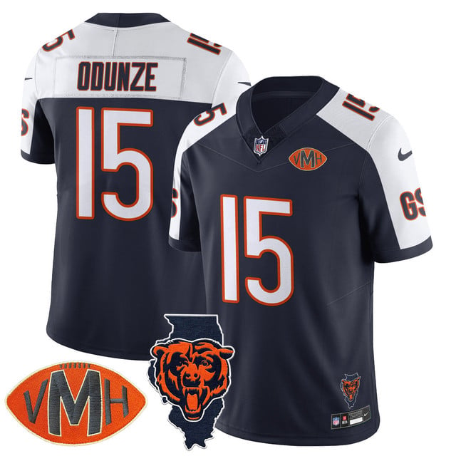 Men's Chicago Bears Honor Virginia Halas McCaskey Jersey #15 ROME ODUNZE