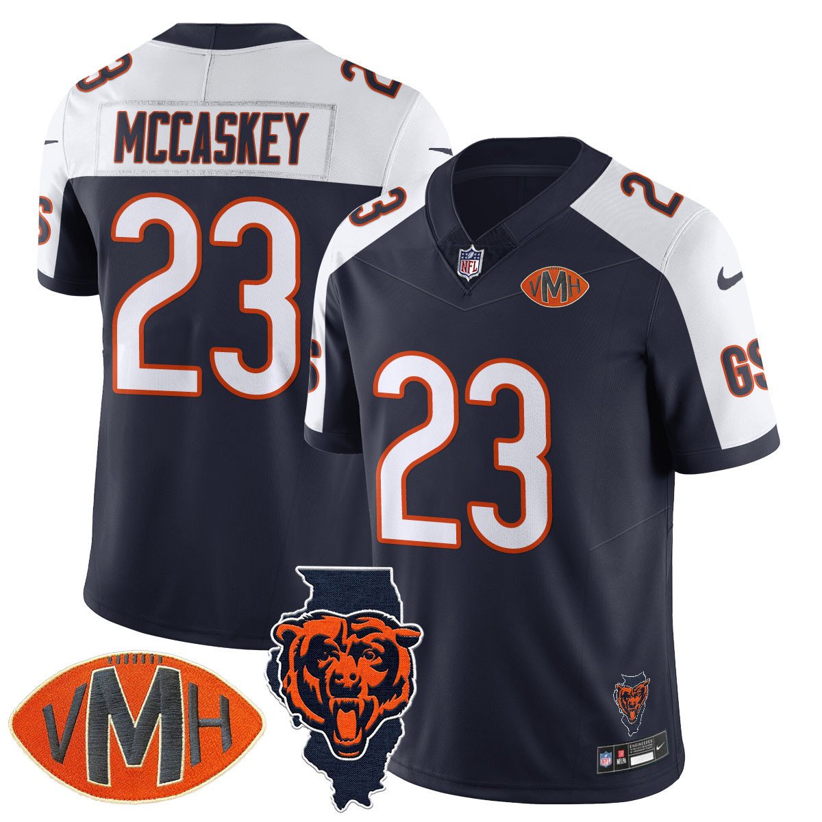 Men's Chicago Bears Honor Virginia Halas McCaskey Jersey #23 MCCASKEY