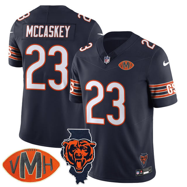 Men's Chicago Bears Honor Virginia Halas McCaskey Jersey NAVY#23 MCCASKEY