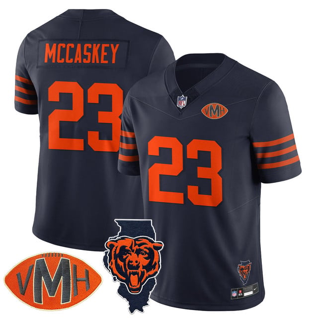 Men's Chicago Bears Honor Virginia Halas McCaskey Jersey THROWBACK #23 MCCASKEY
