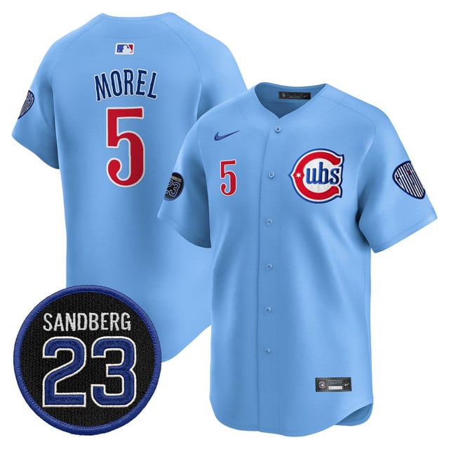 Men's Chicago Cubs 'Ryne Sandberg Tribute' Vapor Premier Limited Jersey V2 #5 Christopher Morel