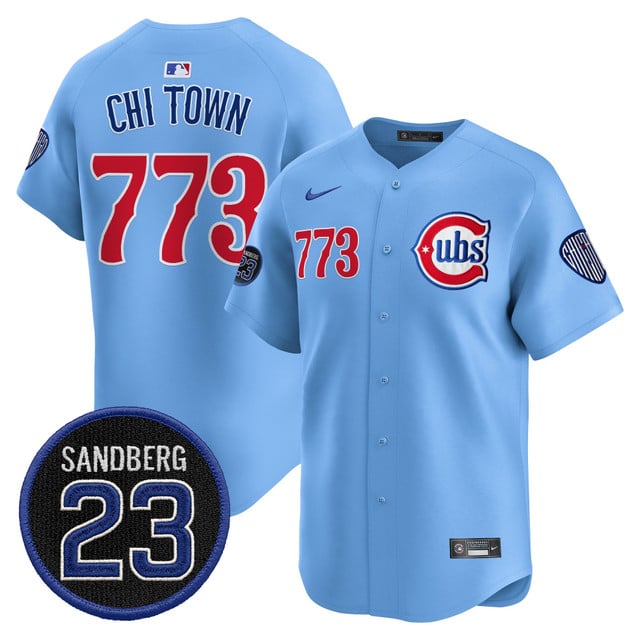 Men's Chicago Cubs 'Ryne Sandberg Tribute' Vapor Premier Limited Jersey V2 #773 Chi Town