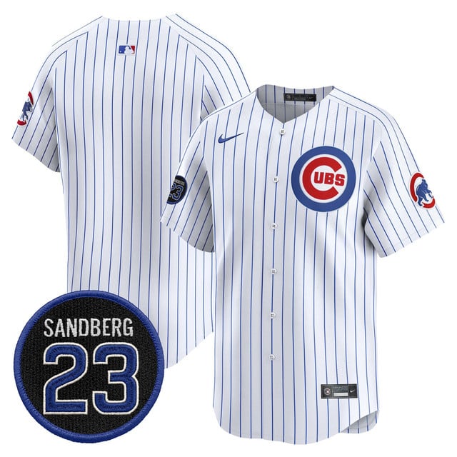 Men's Chicago Cubs 'Ryne Sandberg Tribute' Vapor Premier Limited Jersey V2 white blank