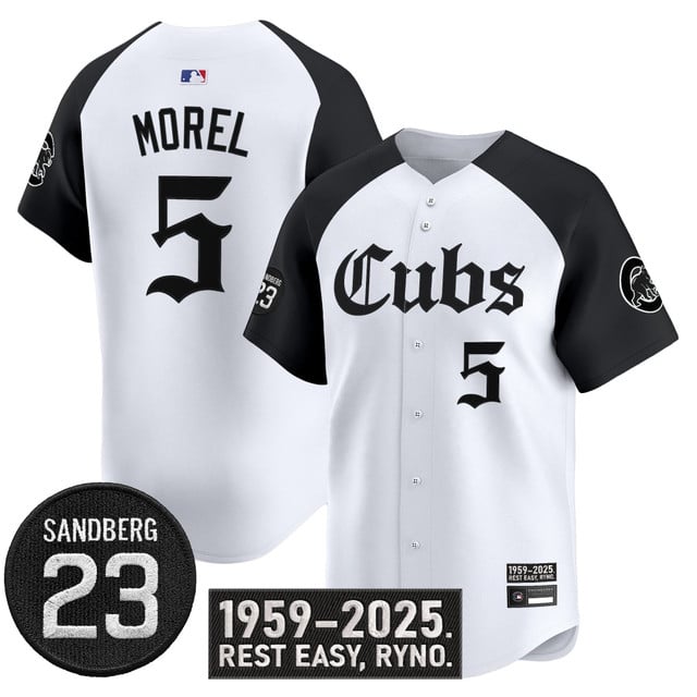 Men's Chicago Cubs 'Ryne Sandberg Tribute' Vapor Premier Limited Jersey alternate #5 Christopher Morel