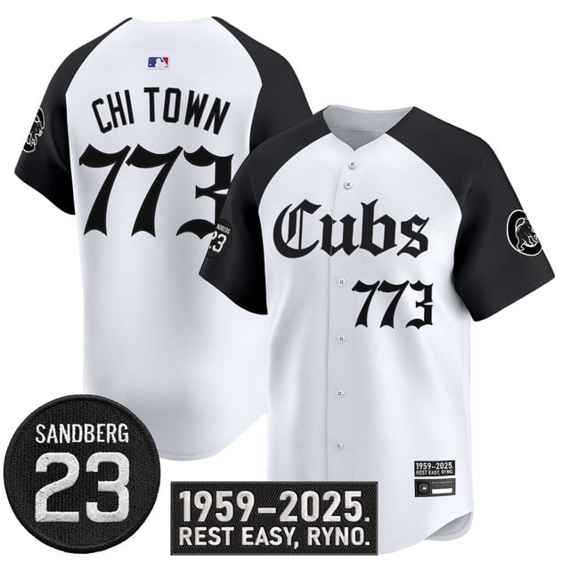 Men's Chicago Cubs 'Ryne Sandberg Tribute' Vapor Premier Limited Jersey alternate #773 Chi Town