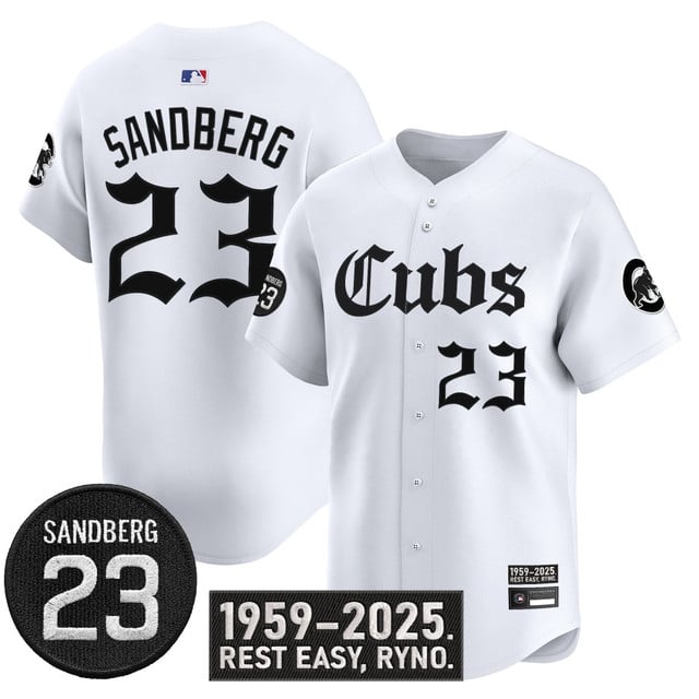 Men's Chicago Cubs 'Ryne Sandberg Tribute' Vapor Premier Limited Jersey white #23 Ryne Sandberg