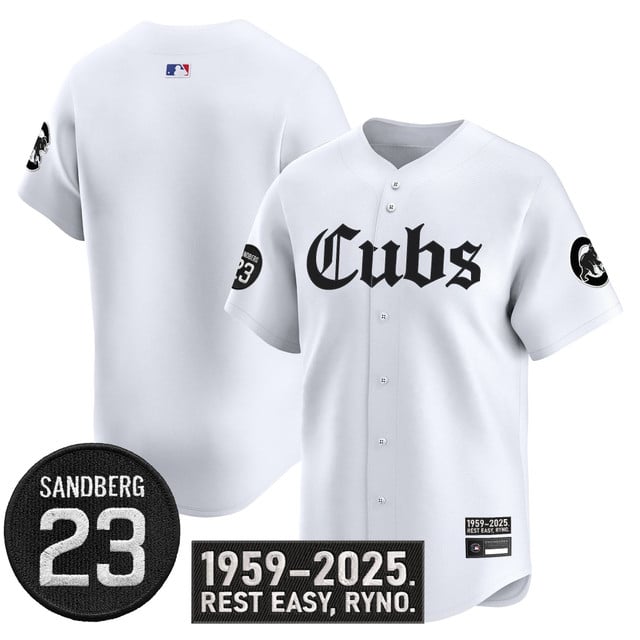 Men's Chicago Cubs 'Ryne Sandberg Tribute' Vapor Premier Limited Jersey white blank