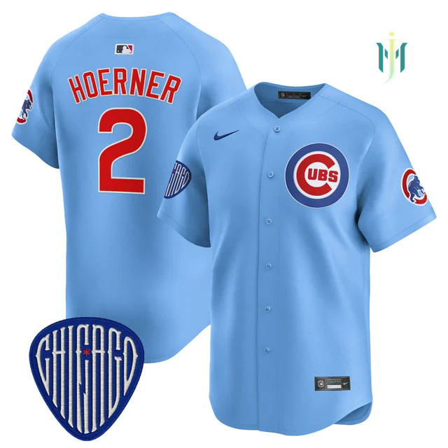 Men's Chicago Cubs 2025 Vapor Premier Limited Jersey BLUE #2 NICO HOERNER.webp