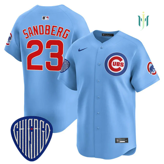 Men's Chicago Cubs 2025 Vapor Premier Limited Jersey BLUE #23 RYNE SANDBERG.webp