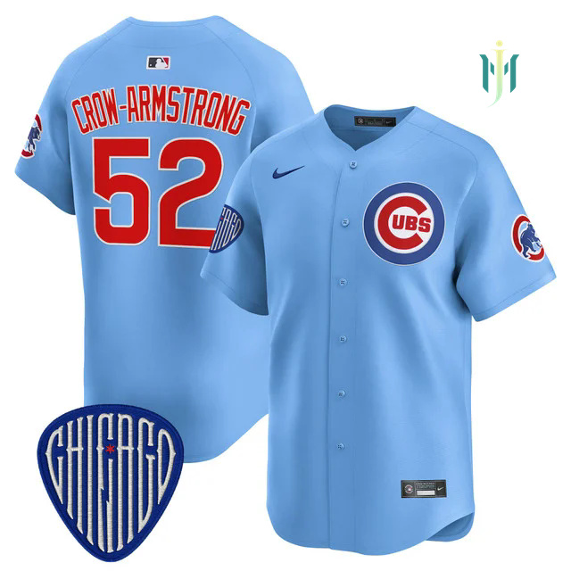 Men's Chicago Cubs 2025 Vapor Premier Limited Jersey BLUE #52 PETE CROW-ARMSTRONG.webp