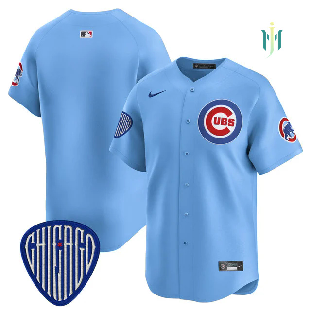 Men's Chicago Cubs 2025 Vapor Premier Limited Jersey BLUE BLANK.webp