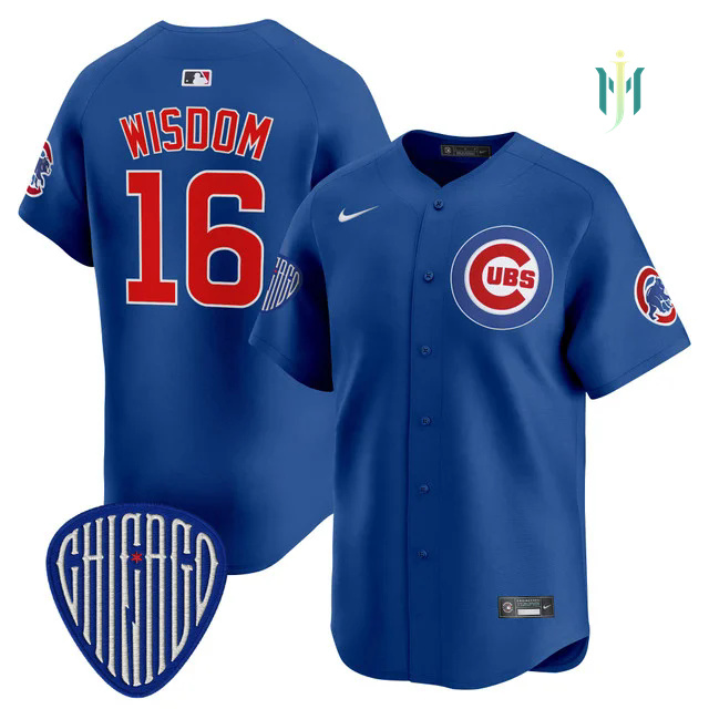Men's Chicago Cubs 2025 Vapor Premier Limited Jersey ROYAL #16 PATRICK WISDOM.webp