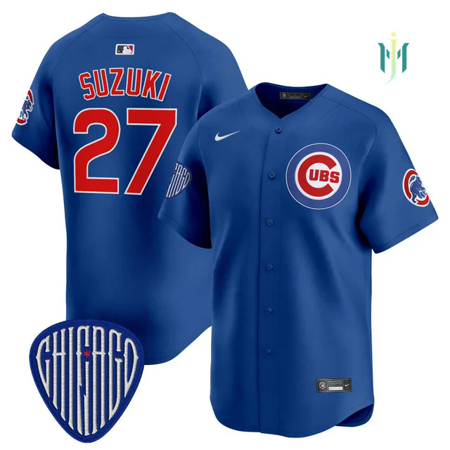 Men's Chicago Cubs 2025 Vapor Premier Limited Jersey ROYAL #27 SEIYA SUZUKI.webp